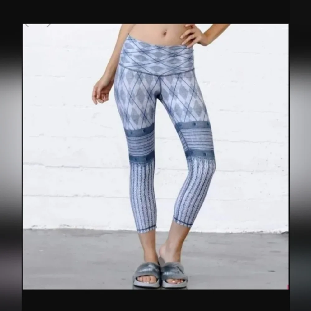 Niyama Sol Beachcomber Eleanor Crop Capri Leggings, Blue, S - Picture 1 of 7